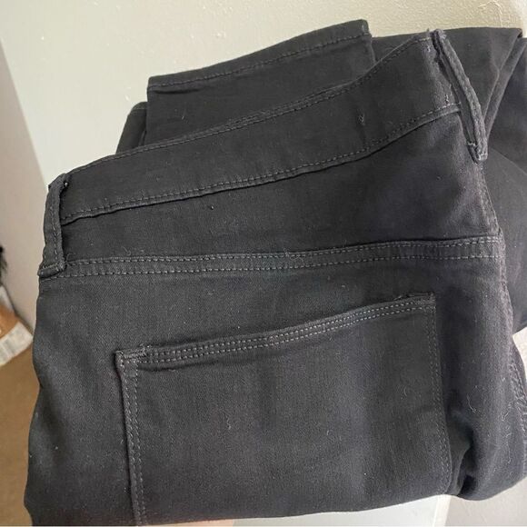 Gap High rise True Skinny Jeans Black denim -NWOT -34x29 regular - Picture 6 of 14